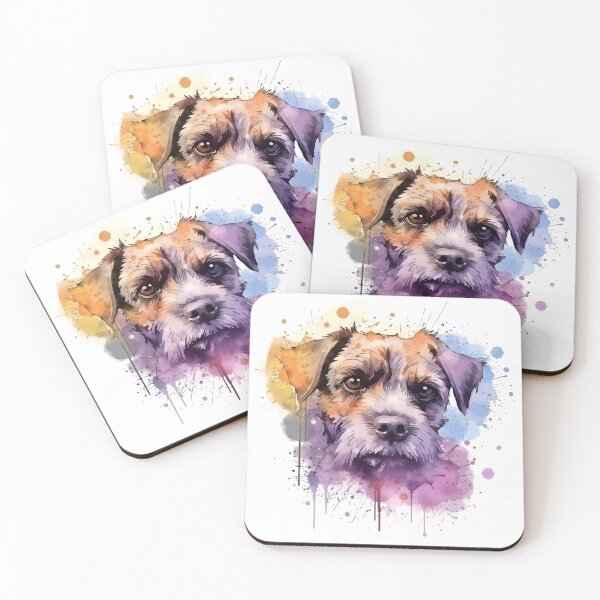 Item preview, Border Terrier | Colorful Watercolor Design #5 designed and sold by MatsurexDesigns.