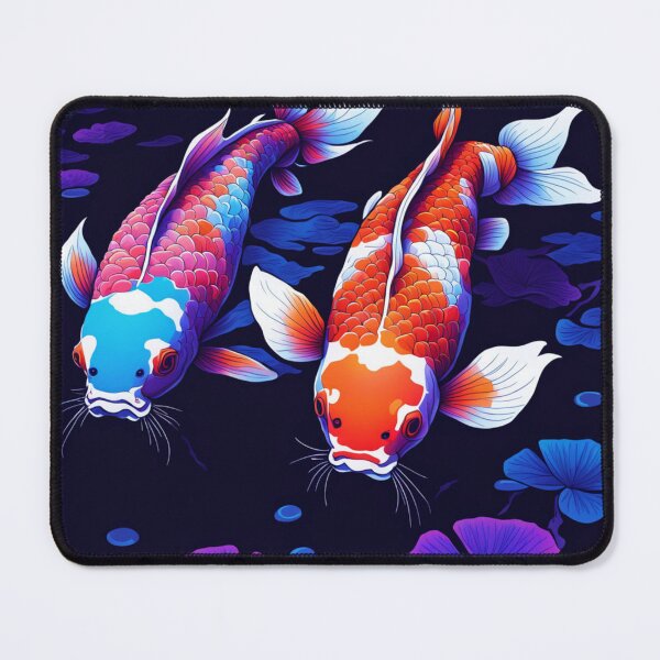 Item preview, For all animal lovers: Beautiful Koi Carp Black Image Illustration designed and sold by TeeDesignMaster.