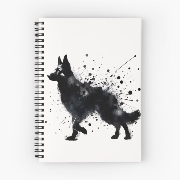 Item preview, Abstract watercolor painting of a German Shepherd designed and sold by chessnegocios.