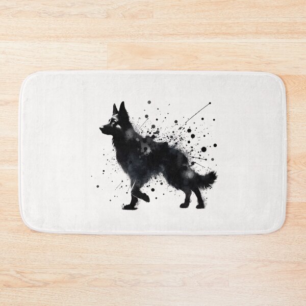Item preview, Abstract watercolor painting of a German Shepherd designed and sold by chessnegocios.