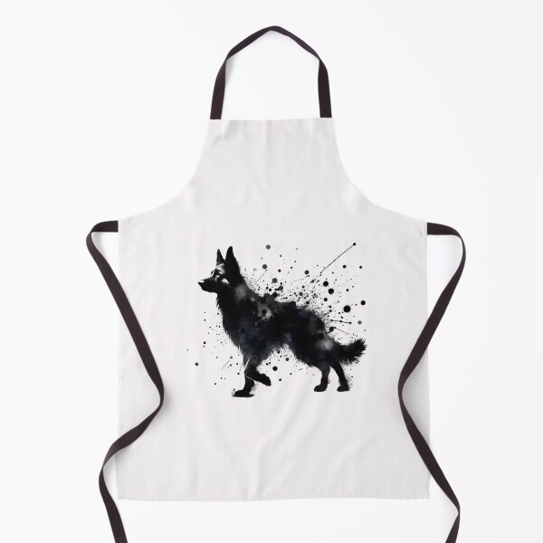 Item preview, Abstract watercolor painting of a German Shepherd designed and sold by chessnegocios.