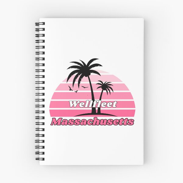 Item preview, Retro Cool Wellfleet Beach Massachusetts Palm Tree at Sunset designed and sold by karmdaf.