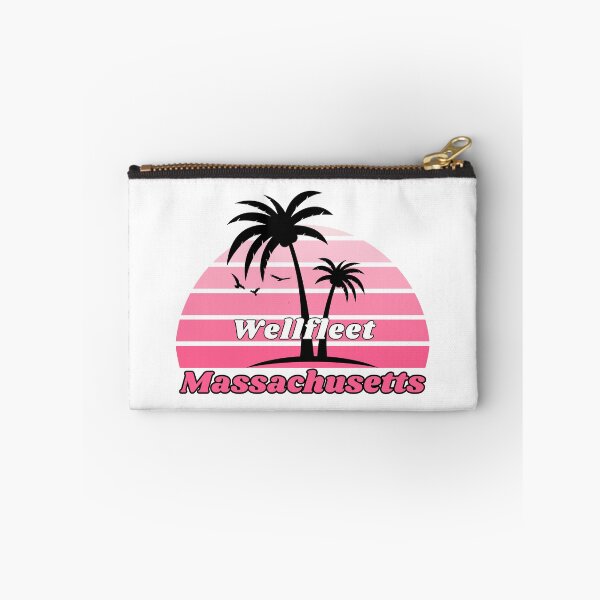 Item preview, Retro Cool Wellfleet Beach Massachusetts Palm Tree at Sunset designed and sold by karmdaf.