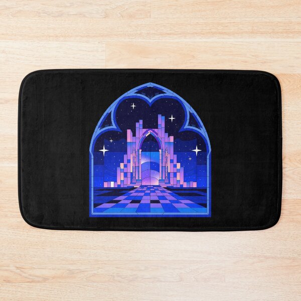 Item preview, Stainglass Ancient Ruins Retro Gothic Portal designed and sold by VitrauxNoirs.