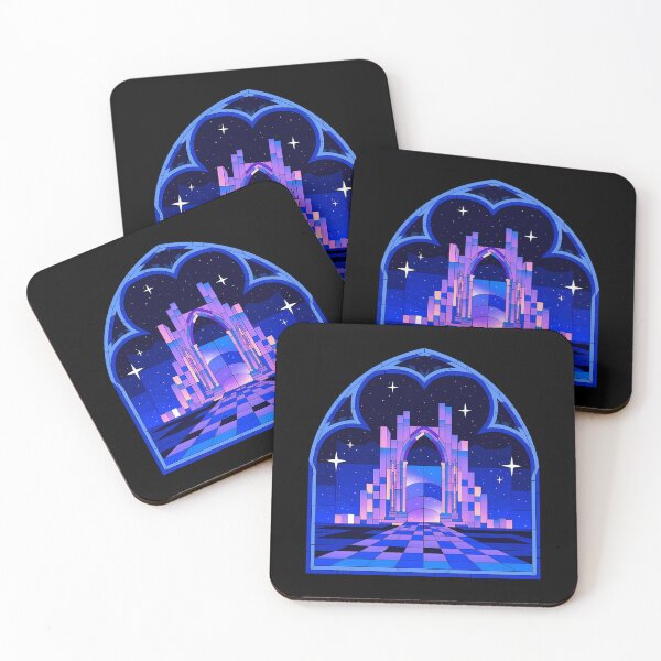 Item preview, Stainglass Ancient Ruins Retro Gothic Portal designed and sold by VitrauxNoirs.