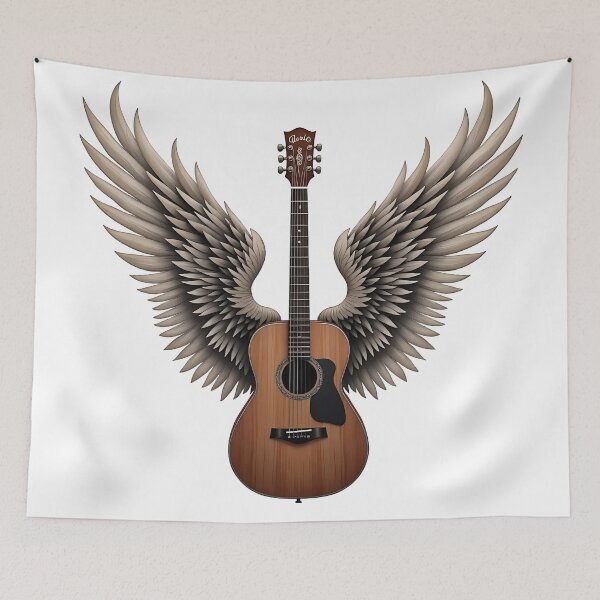 Item preview, Acoustic guitar with wings designed and sold by Sopilka.