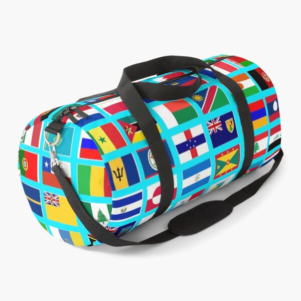 Item preview, Flags of the World All Countries Nations  - Aqua Blue designed and sold by Divine Ease.