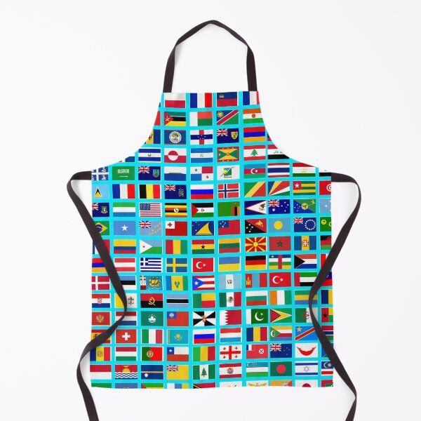 Item preview, Flags of the World All Countries Nations - Aqua Blue designed and sold by Divine Ease.