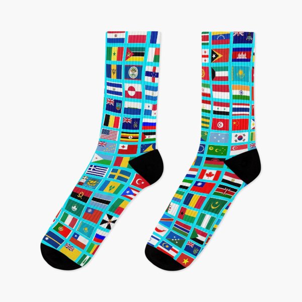 Item preview, Flags of the World All Countries Nations  - Aqua Blue designed and sold by Divine Ease.