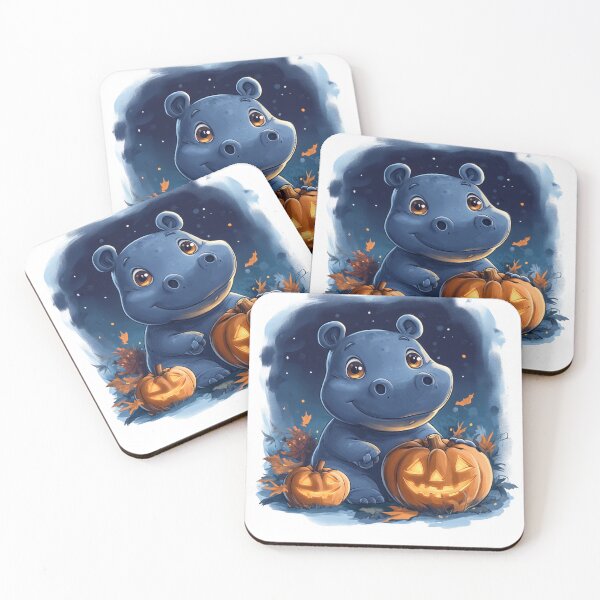 Item preview, Adorable Moo Deng in Halloween Cute Pygmy Hippo. designed and sold by No11DigitalArt.