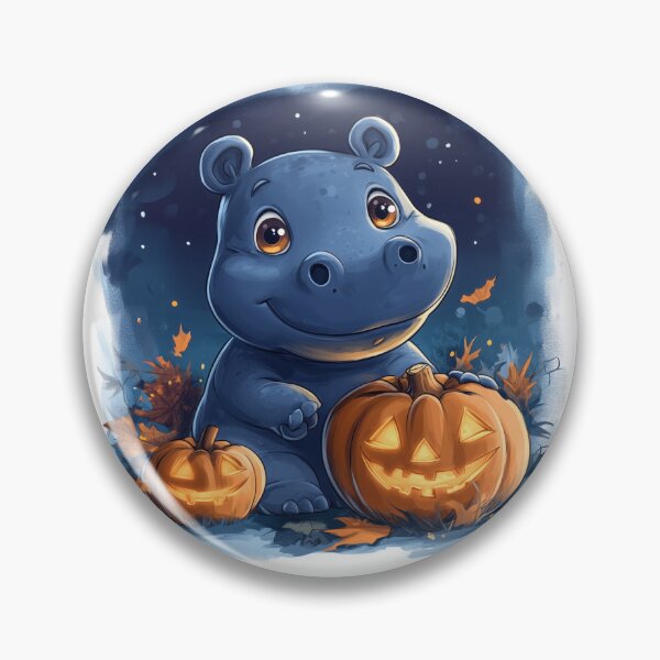 Item preview, Adorable Moo Deng in Halloween Cute Pygmy Hippo. designed and sold by No11DigitalArt.
