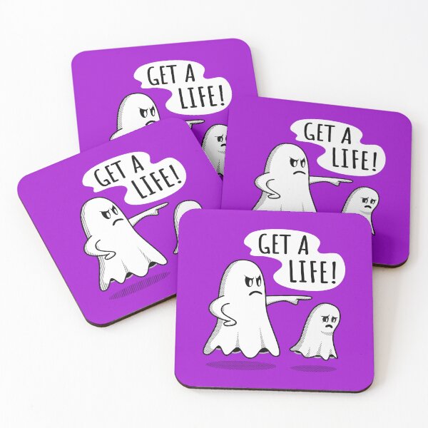 Item preview, Halloween Cute Ghost Funny Design. Get a life! designed and sold by ShirtShackDudes.