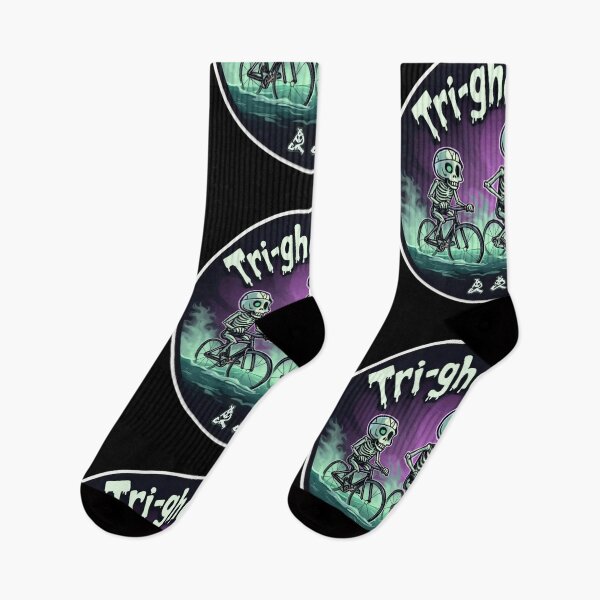 Item preview, Tri-ghoul-lete: Skeletons and Ghosts Triathlon Halloween Fun designed and sold by Triathlongram.