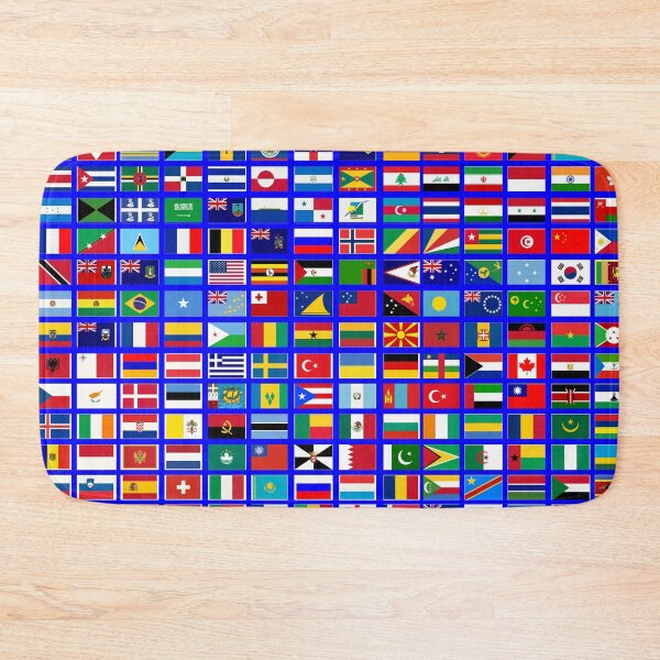 Item preview, Flags of the World All Countries Nations  - Blue designed and sold by Divine Ease.