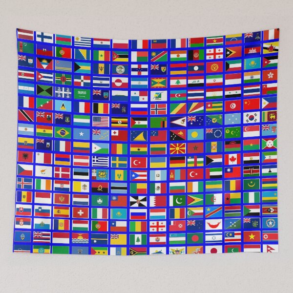 Item preview, Flags of the World All Countries Nations  - Blue designed and sold by Divine Ease.