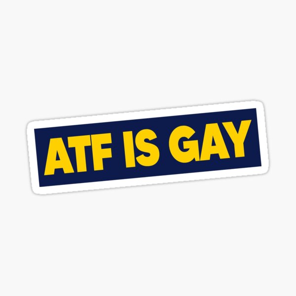 Item preview, ATF is Gay (banner) designed and sold by DefinedbyDesign.