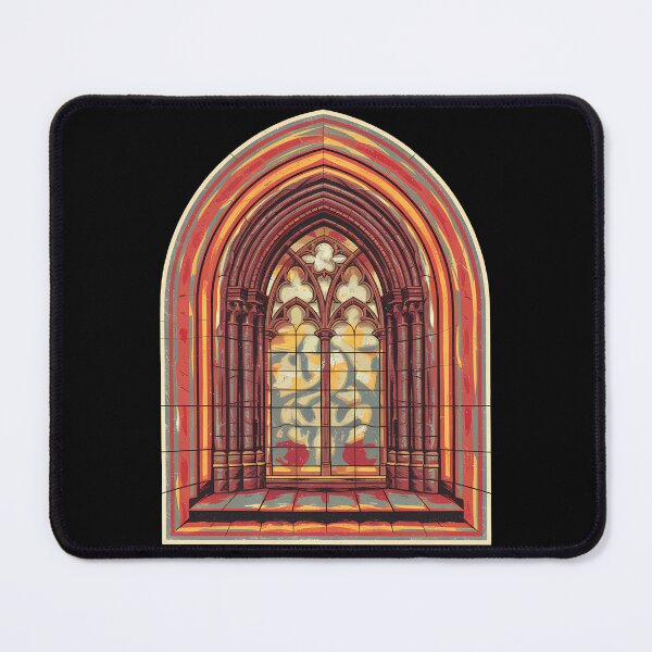 Item preview,  Stainglass Cathedral Window Retro Gothic Portal designed and sold by VitrauxNoirs.