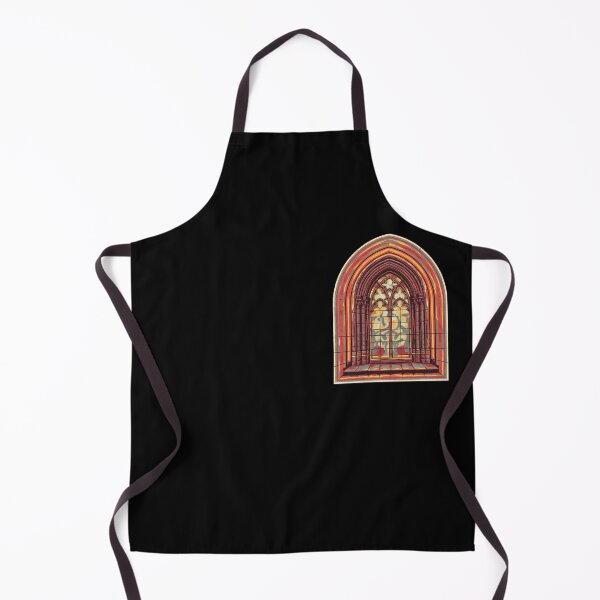 Item preview, Stainglass Cathedral Window Retro Gothic Portal designed and sold by VitrauxNoirs.