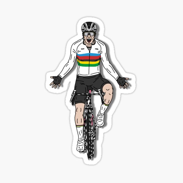 Item preview, Lotte Kopecky Rainbow Jersey designed and sold by @p3p3ncil.