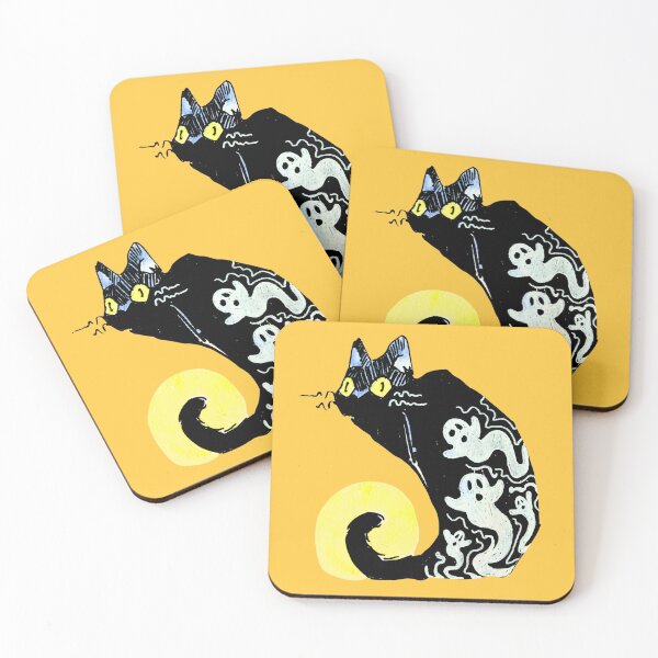 Item preview, Halloween Design: Black Kitty with Friends designed and sold by RagsDrag.
