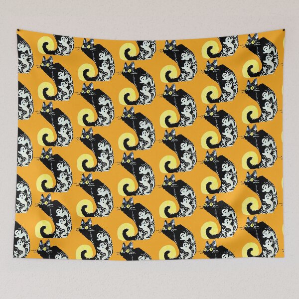 Item preview, Halloween Design: Black Kitty with Friends designed and sold by RagsDrag.