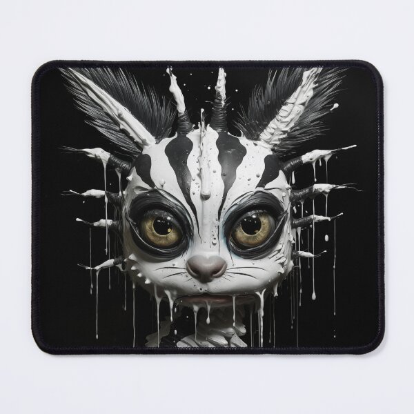 Item preview, a strange, cute creature with white paint splotches. designed and sold by ArtHeilika.