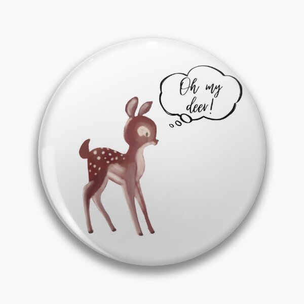 Item preview, Oh my deer! pun designed and sold by Nyxander's Bookish Catalogue.