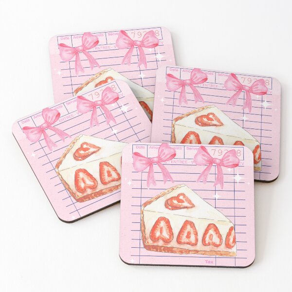 Item preview, Lindo postre de pastel de fresas de panadería designed and sold by bowsbotanicals.