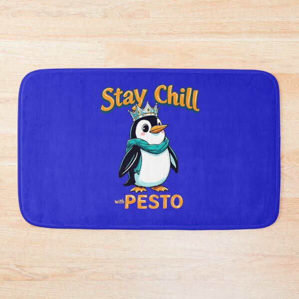 Item preview, Pesto the Penguin - Stay Chill with Pesto. Penguin chick. Lovably large penguin. designed and sold by bubblylive.
