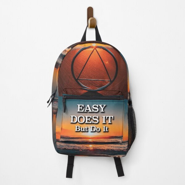 Item preview, EASY DOES IT But Do It AA Slogan Beach at Sunrise designed and sold by ApexDesigners.