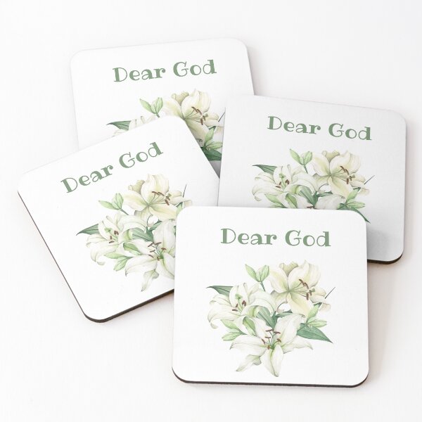 Item preview, Dear God with White Lilies - A Serene Prayerful Design designed and sold by JoeysPODShop.