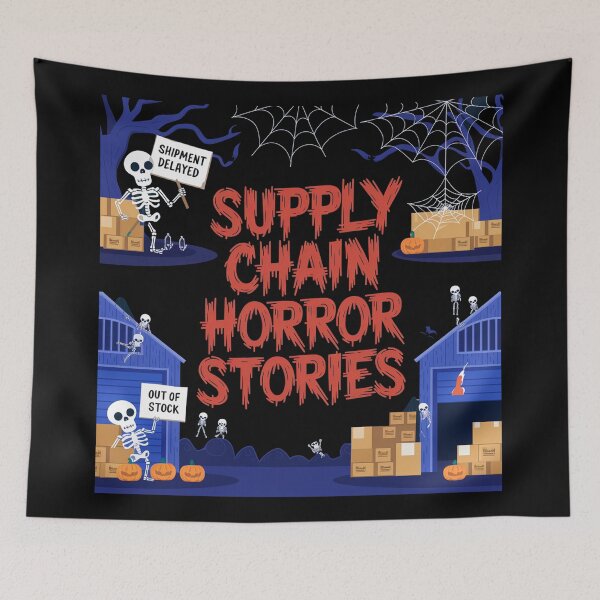 Item preview, supply chain horror stories, logistics and supply chain halloween designed and sold by NoetherSym.