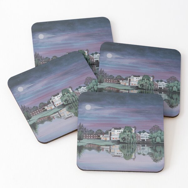 Item preview, Sudbury Mill Hotel in Moonlight Painting. designed and sold by Tom Crittenden.