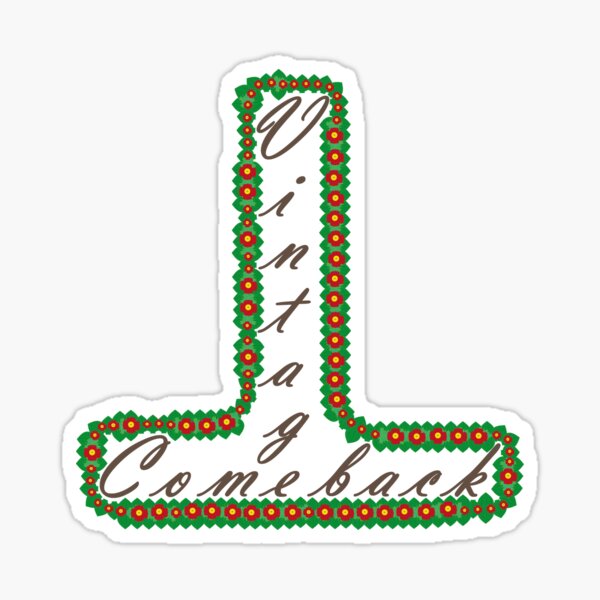 Vintage Comeback Sticker