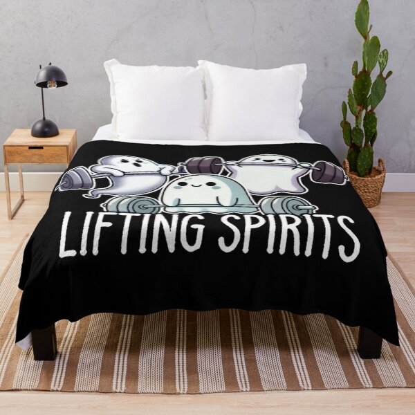 Item preview, Lifting Spirits | Cute Ghost Weightlifting Halloween designed and sold by Printend _.