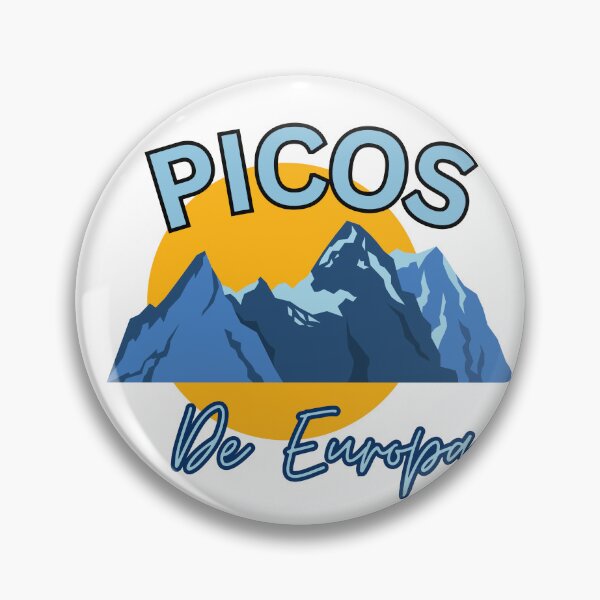 Item preview, Yellow Blue Picos de Europa Peaks of Europe Mountains designed and sold by julyperson.