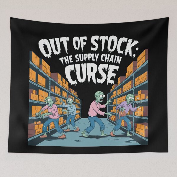 Item preview, Out of stock, the supply chain curse, logistics and supply chain halloween designed and sold by NoetherSym.