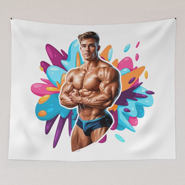 Item preview, New Series: Bodybuilder Sticker #65 designed and sold by ForeverPrintsOK.