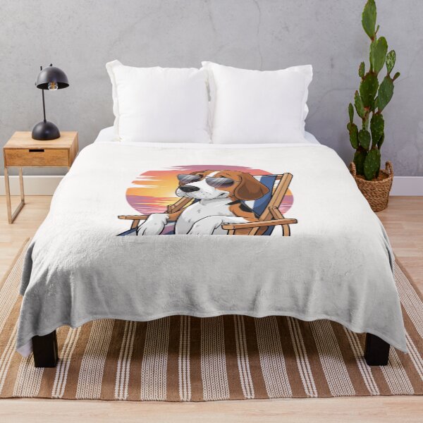 Item preview, A cartoon illustration of a beagle dog wearing sun designed and sold by chessnegocios.