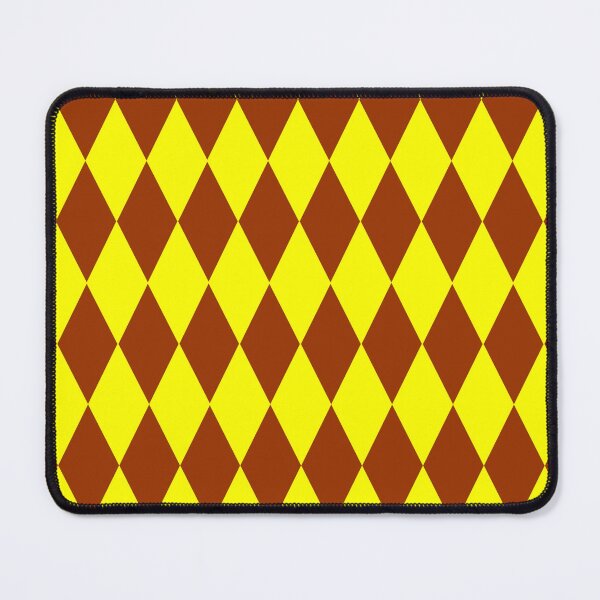 Item preview, Yellow and Brown Harlequin Diamond Pattern Design designed and sold by PatternTitan.