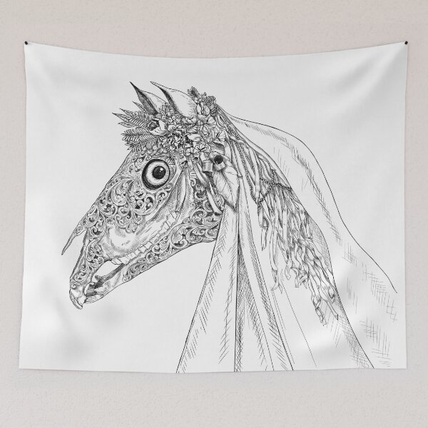 Item preview, Mari Lwyd delicately carved designed and sold by TraceyEvansArt.