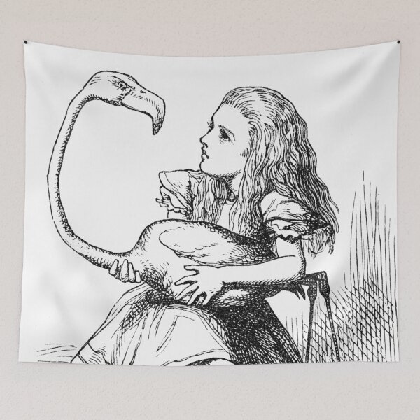 Item preview, Alice in Wonderland with Flamingo designed and sold by tanabe.