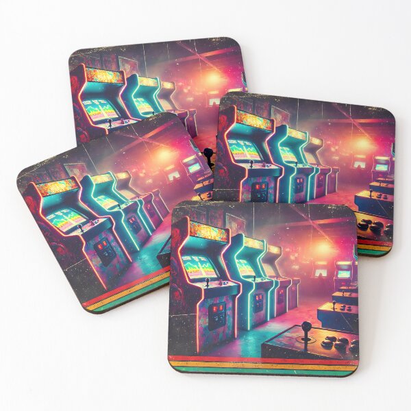 Item preview, Neon Lights and Joysticks: Retro Gaming designed and sold by Miskinmunchkin.
