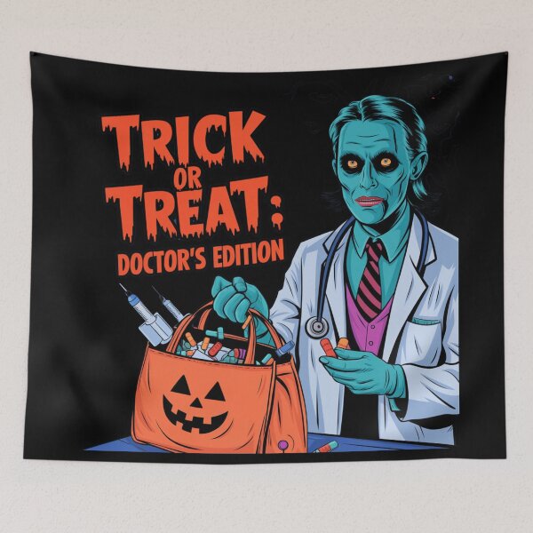 Item preview, Trick or treat: doctor edition, funny med school and Halloween designed and sold by NoetherSym.