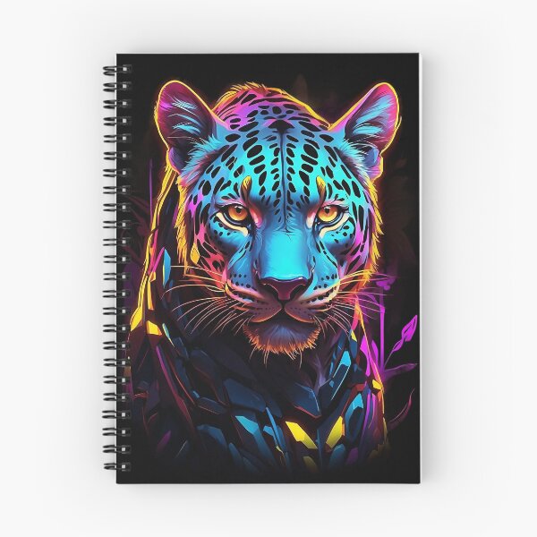 Item preview, Silent Prowler: Neon Leopard Headshot designed and sold by firecard.