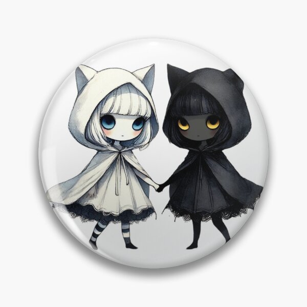 Item preview, white cat and black cat type1 designed and sold by II0FU5.