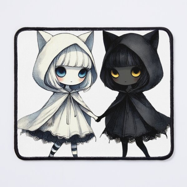 Item preview, white cat and black cat type1 designed and sold by II0FU5.