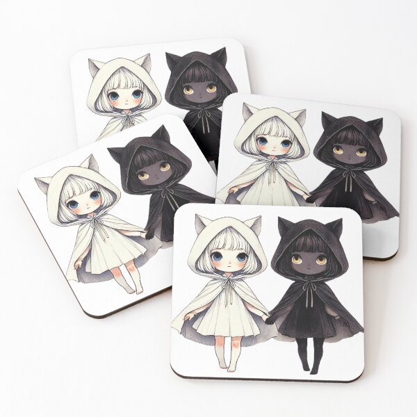 Item preview, white cat and black cat type2 designed and sold by II0FU5.