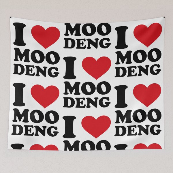 Artikelvorschau, Ich liebe Moo Deng entworfen und verkauft von EmeraldeaDesign.