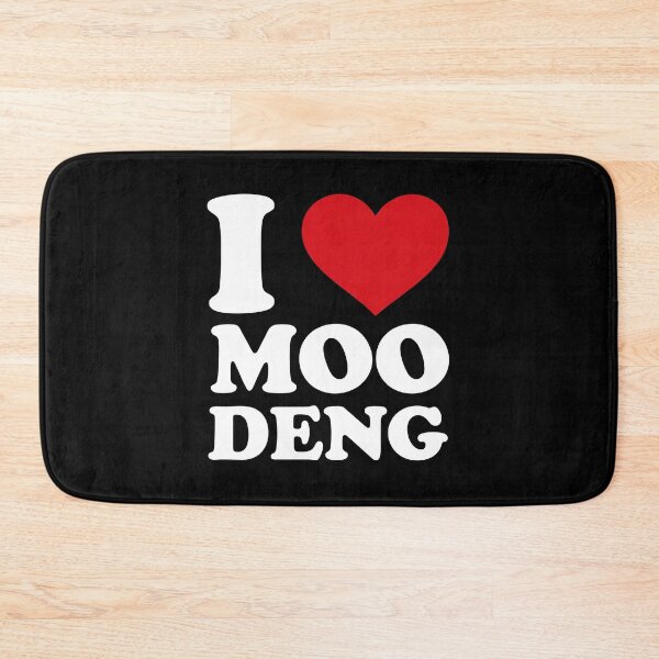 Artikelvorschau, Ich liebe Moo Deng - weiß entworfen und verkauft von EmeraldeaDesign.